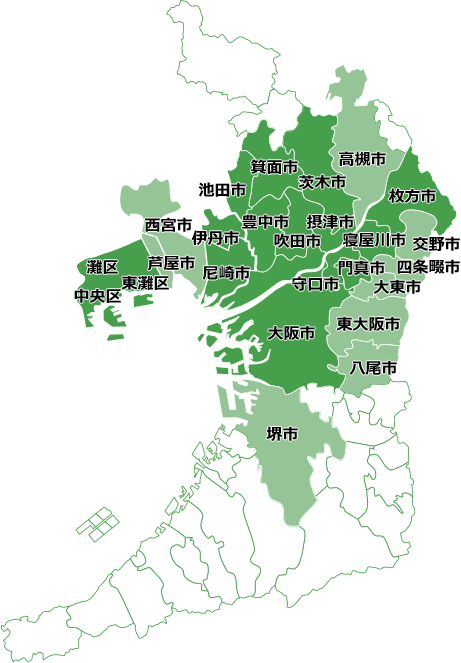 対応エリアマップ